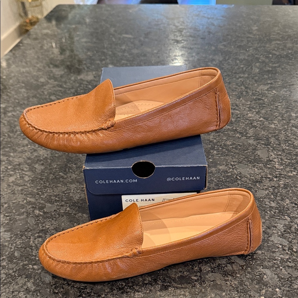 Cole Haan Men's Brown Leather Loafers